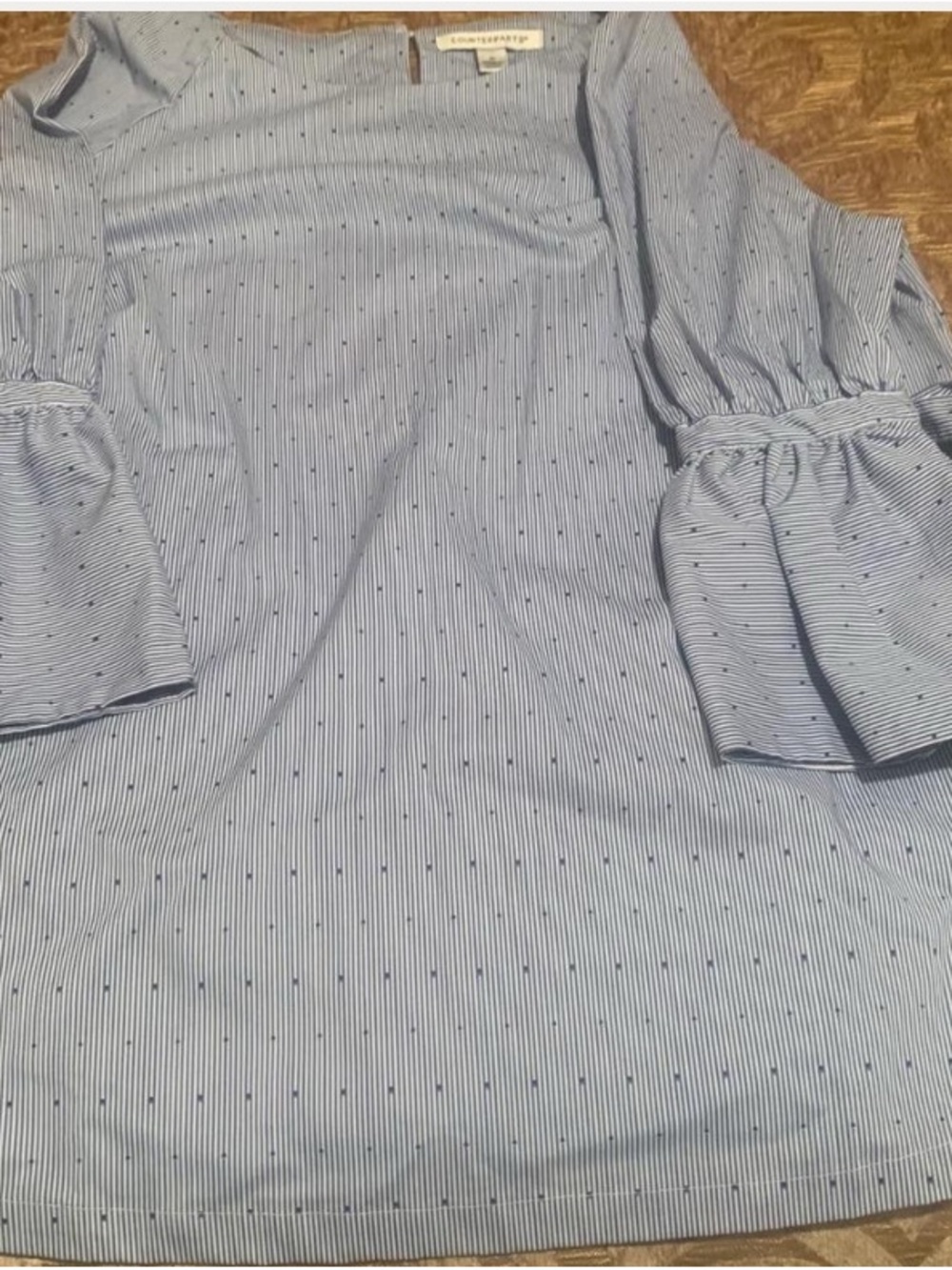 Counterparts Light Blue Striped Button-Down Shirt